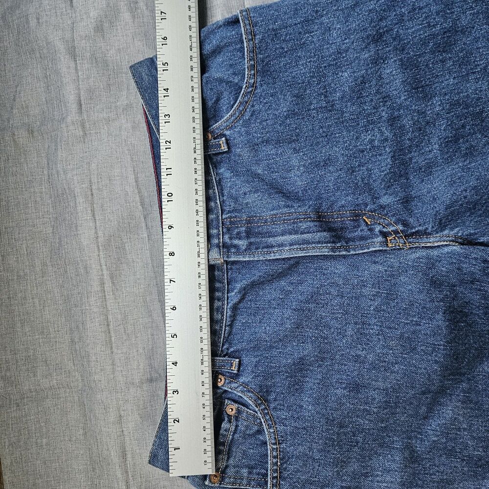 Y2K Levi's 550 Relaxed Fit Jeans Womens 14M Blue Denim High Rise Tapered Leg 28" - Picture 4 of 13